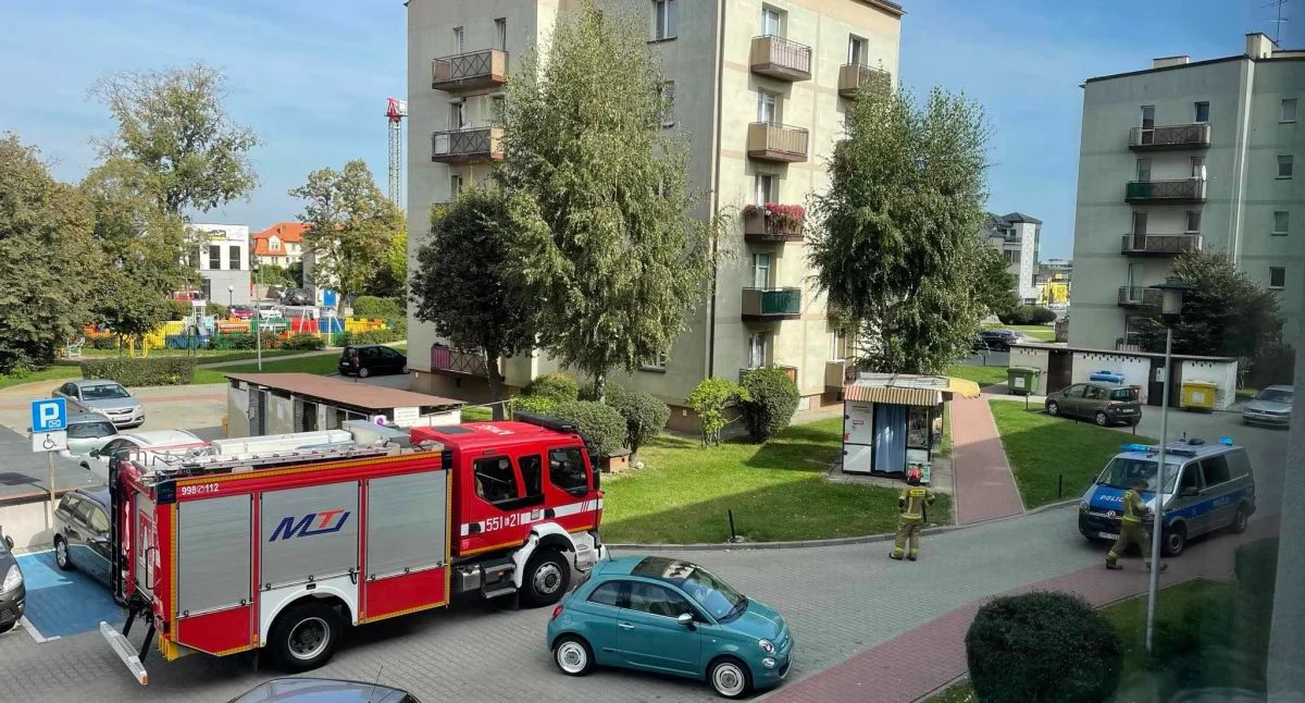Dziś w Wieluniu lokatorka wyczuła w bloku gaz. Zaalarmowała służby 