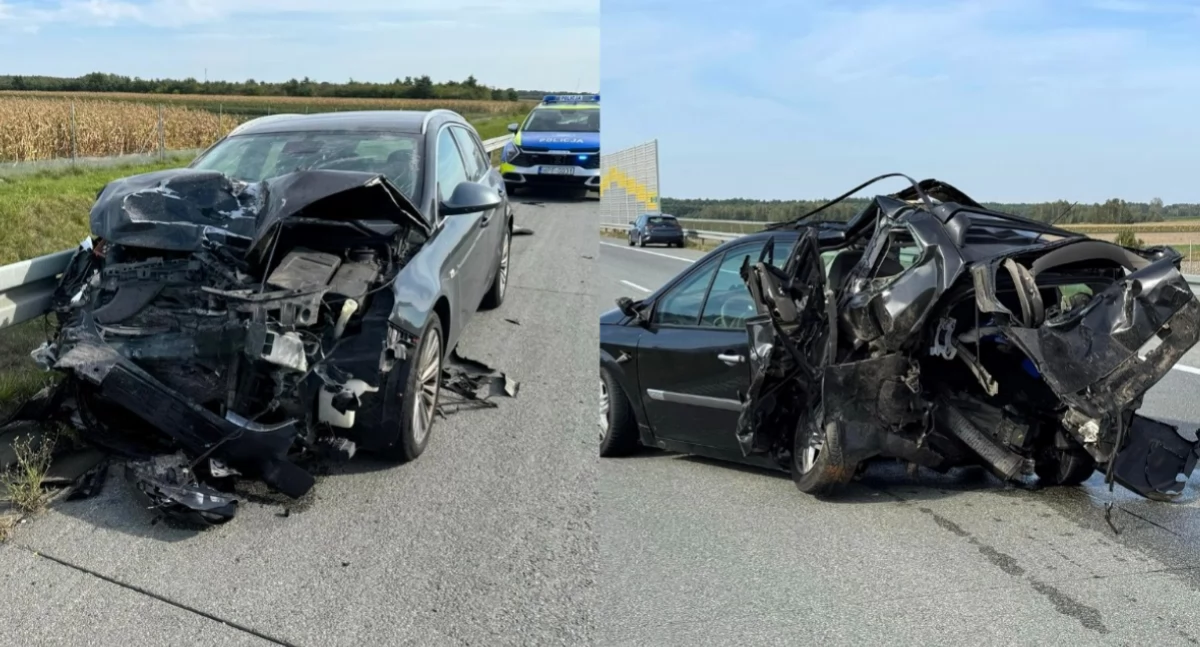 Niebezpieczne zdarzenie na S8 - kierowca opla uderzył w zepsute auto 