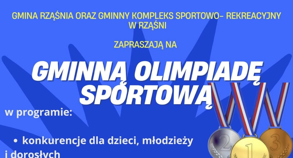 Gminna Olimpiada Sportowa w Rząśni. Sport, rywalizacja i pomoc charytatywna