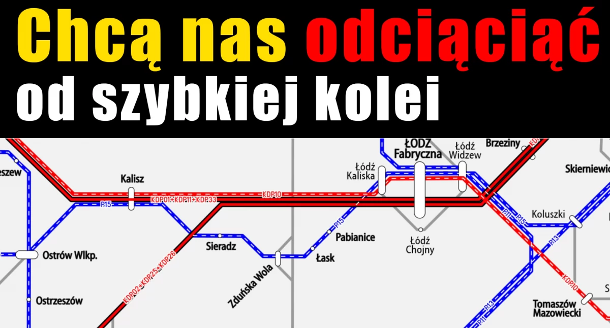 Samorządowcy: Rząd chce nas odciąć od szybkiej kolei