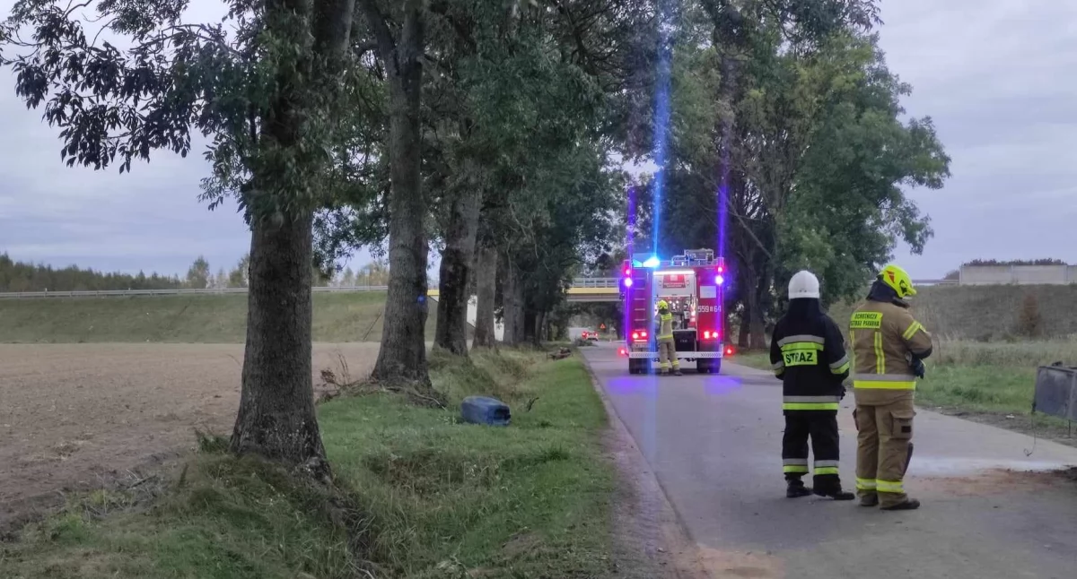 W Masłowicach wybuchł agregat prądotwórczy. Poszkodowany 30-latek trafił do szpitala 