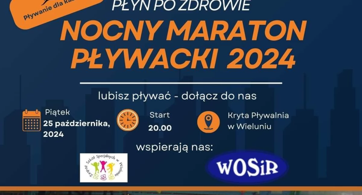 Nocny Maraton Pływacki w Wieluniu: Sportowe wyzwanie na krytej pływalni
