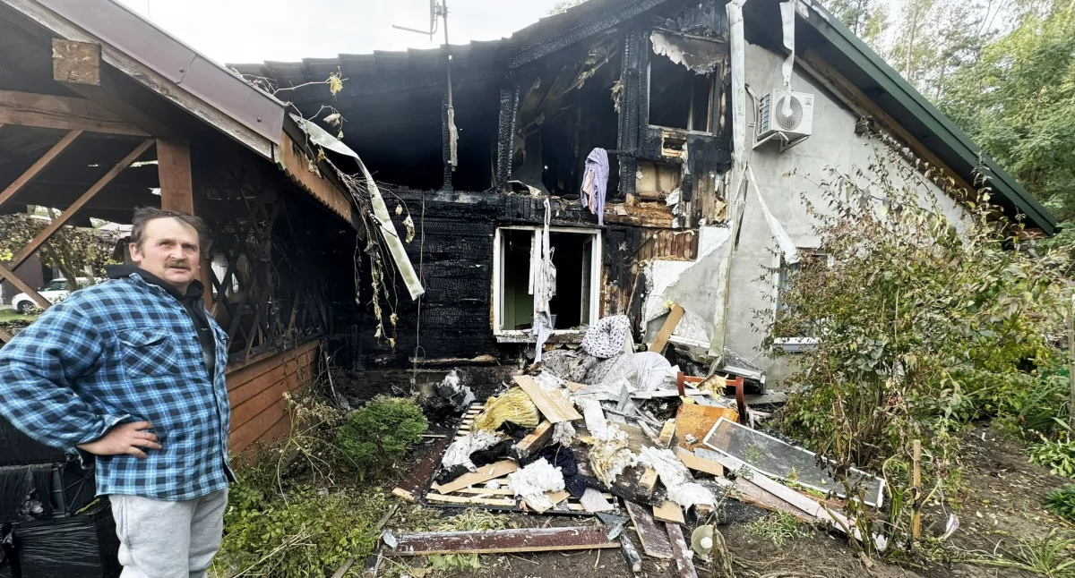 Stracili dach nad głową: pożar domu w Drobnicach