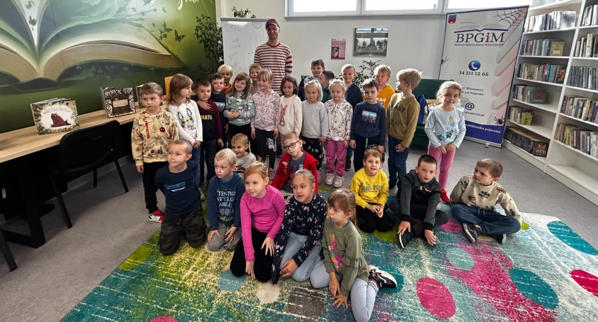 Spotkanie literackie dla przedszkolaków - gościem Przemysław Wechterowicz