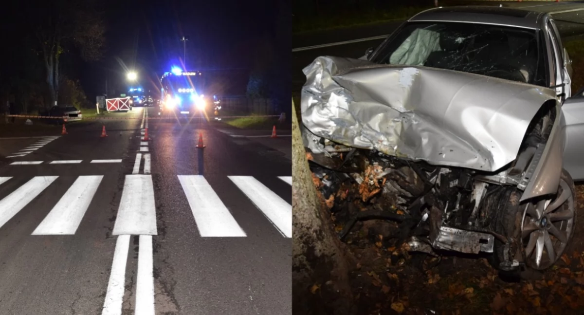 Tragiczny wypadek na drodze wojewódzkiej - 64-latek zginął na miejscu