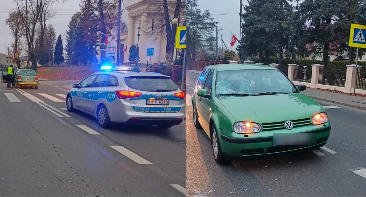 Potrącenie na przejściu dla pieszych - pijany 37-latek trafił do szpitala
