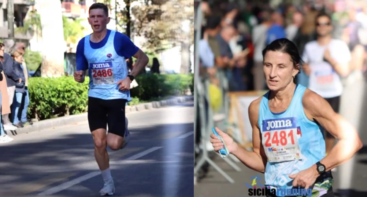 Klub Biegacza Warta i Wieluń Biega w 29 edycji Maratonu w Palermo: Skupiński najlepszy wśród cudzoziemców, Kuzyk druga wśród kobiet spoza Włoch