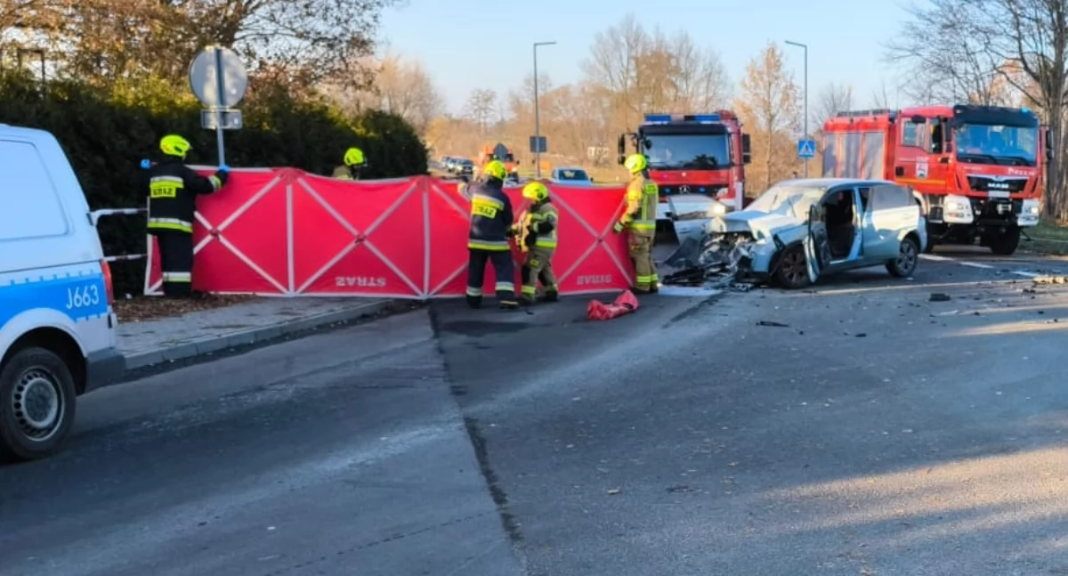 Druh Rafał Juszczak udzielał pierwszej pomocy z córką na rękach: strażacy ochotnicy zawsze są na posterunku
