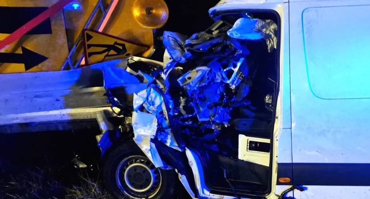 Wypadek na A-1. 36-latek w ciężkim stanie trafił do szpitala
