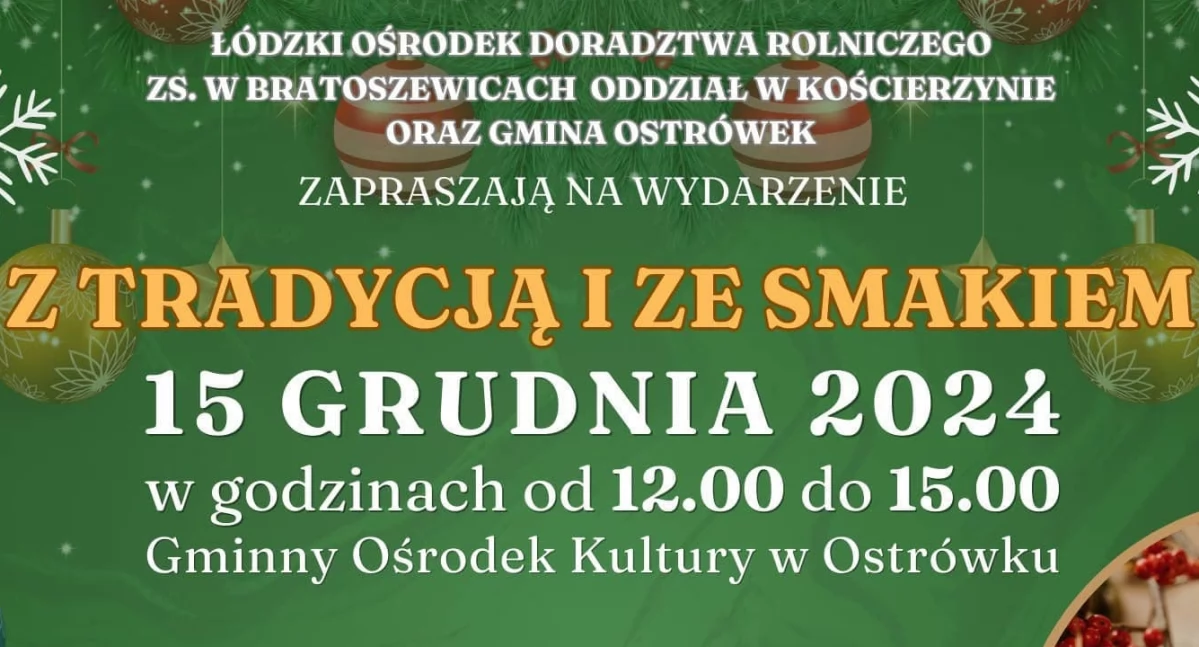 Z tradycją i ze smakiem – wyjątkowe wydarzenie w Ostrówku