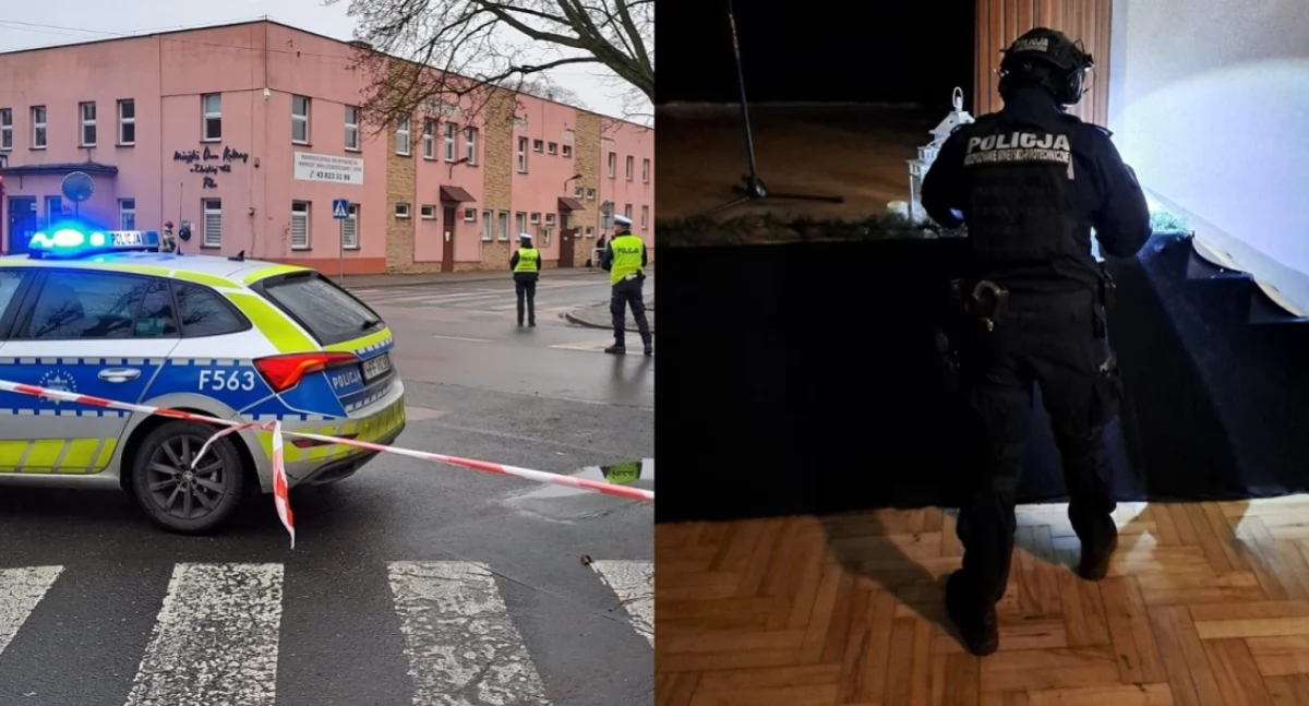 Nieznany pakunek na scenie w domu kultury - pracownicy zostali ewakuowani