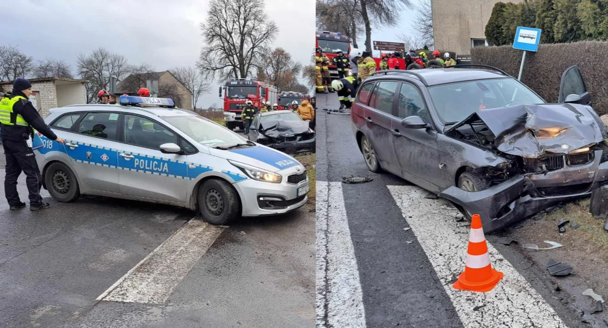 Tragiczny wypadek w Dzietrzkowicach: Nie żyje starsza kobieta, 9-latek zabrany śmigłowcem do szpitala