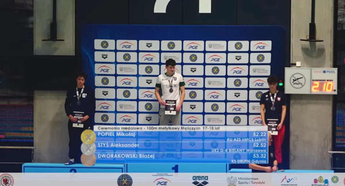 Mikołaj Popiel z Pajęczna z medalowym startem na Mistrzostwach Polski