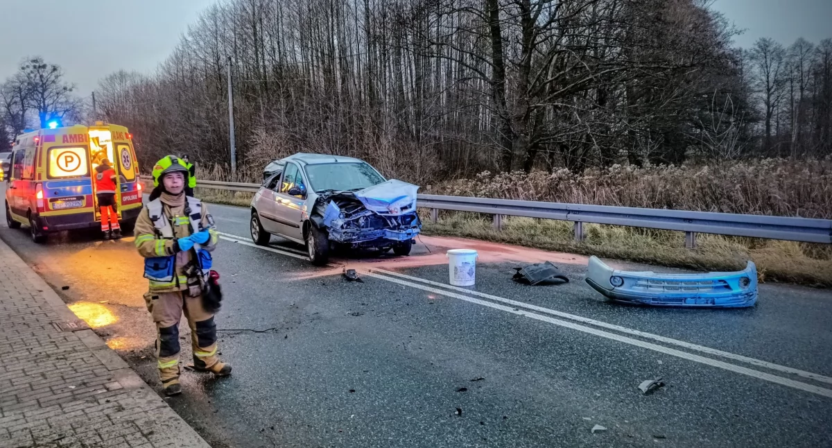 Groźny wypadek w Praszce: Dziecko przetransportowane do szpitala