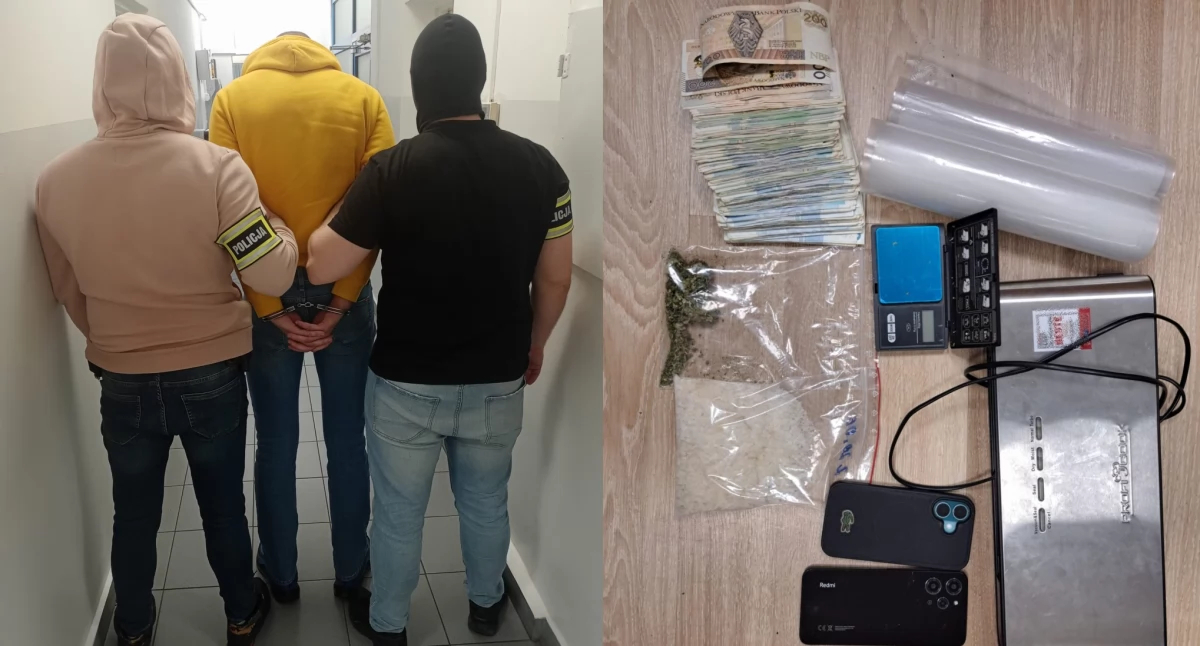 Kryminalni znaleźli u młodego mieszkańca Bełchatowa ponad pół kilograma narkotyków