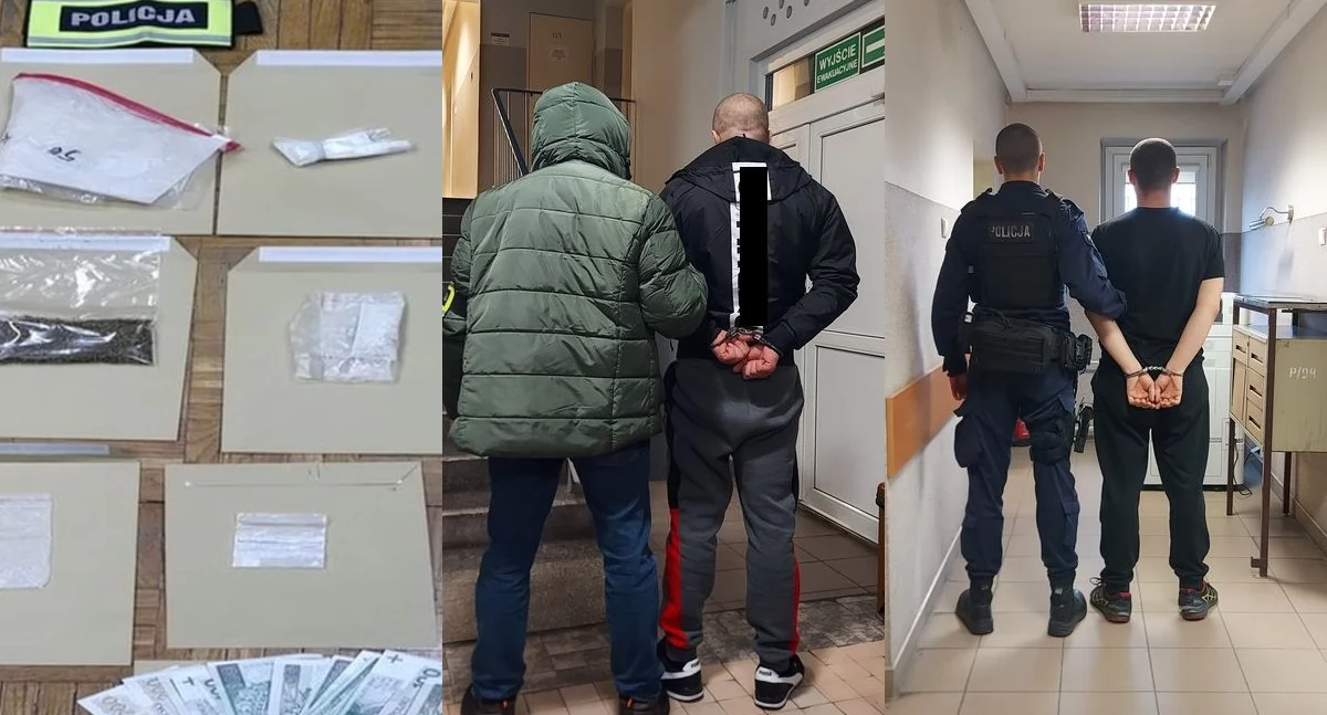 Dwaj mieszkańcy Wielunia zatrzymani za narkotyki - jeden z nich był poszukiwany
