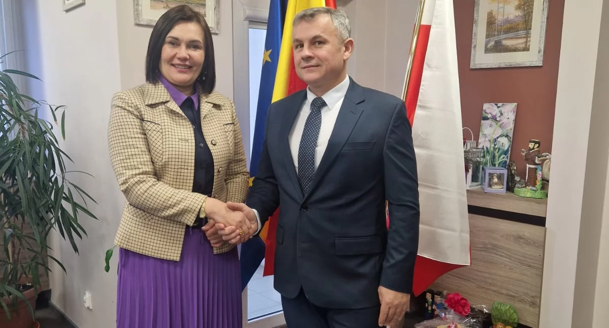 Gmina Ostrówek sięga po fundusze unijne. Wójt Arkadiusz Banaś spotkał się wicemarszałek Agnieszką Ryś