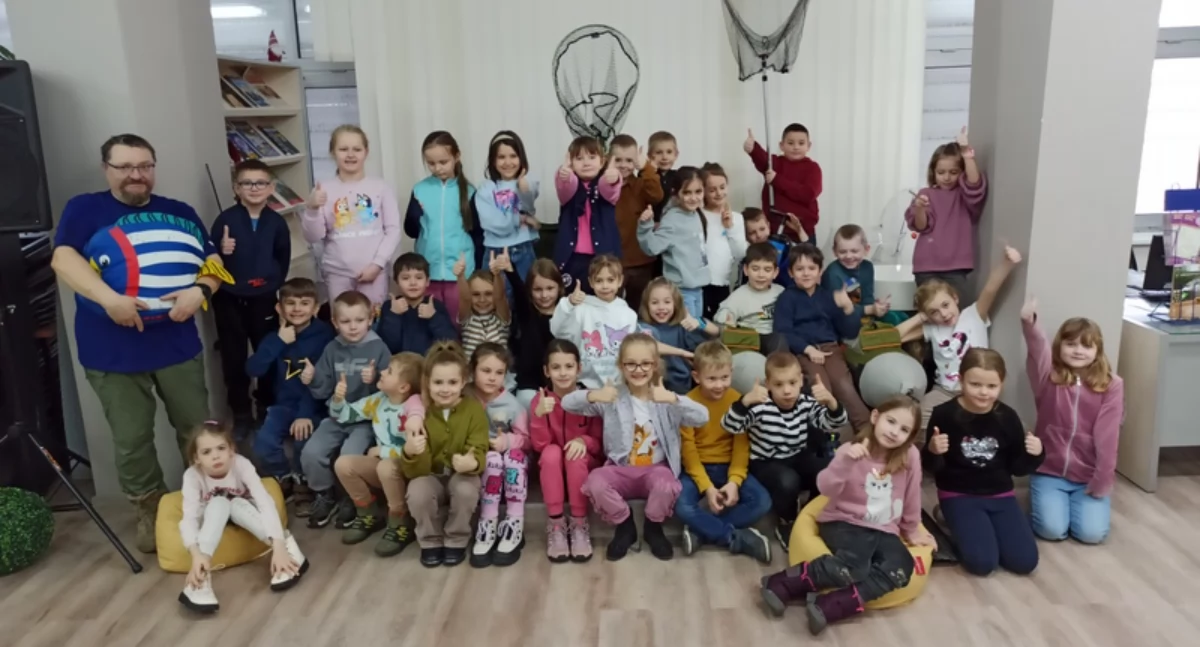 Spotkanie z wędkarzem w Miejskiej i Gminnej Bibliotece Publicznej w Wieluniu