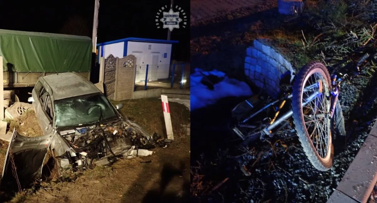 Pieszy wtargnął wprost pod nadjeżdżające auto - on i kierowca... byli pijani 