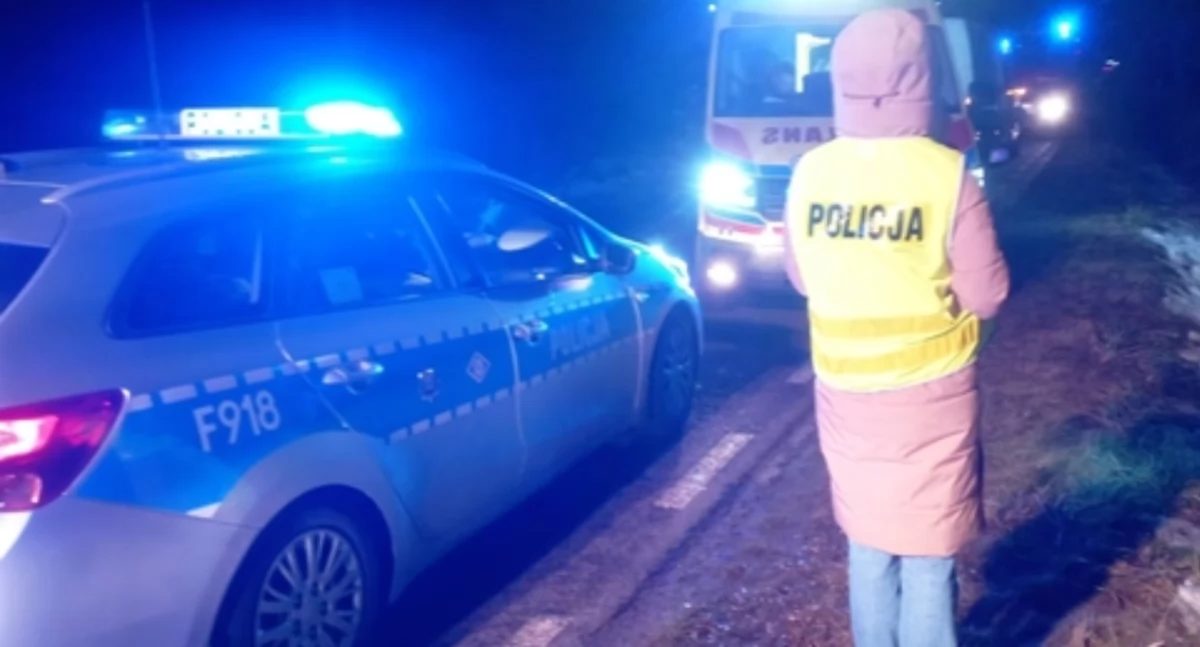 Tragiczny wypadek - kierowca mercedesa śmiertelnie potrącił pieszego