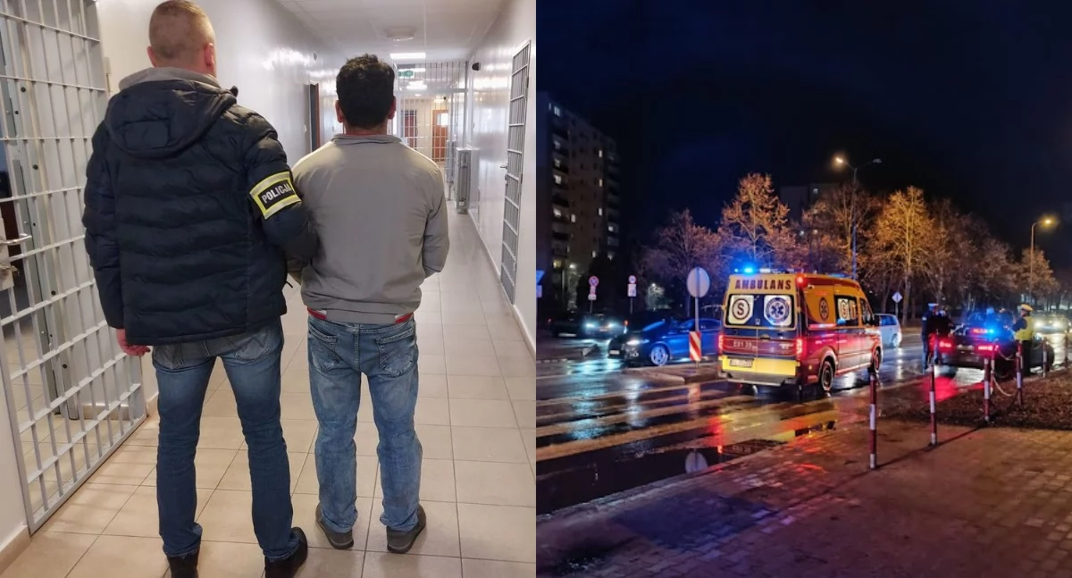 Policja zatrzymała 40-latka, który potrącił kobietę na pasach i uciekł - zarzuty usłyszał też 33-letni pasażer 