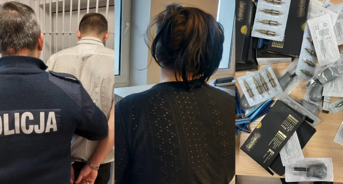 Para włamała się do salonu tatuażu - złodzieje wpadli na dworcu