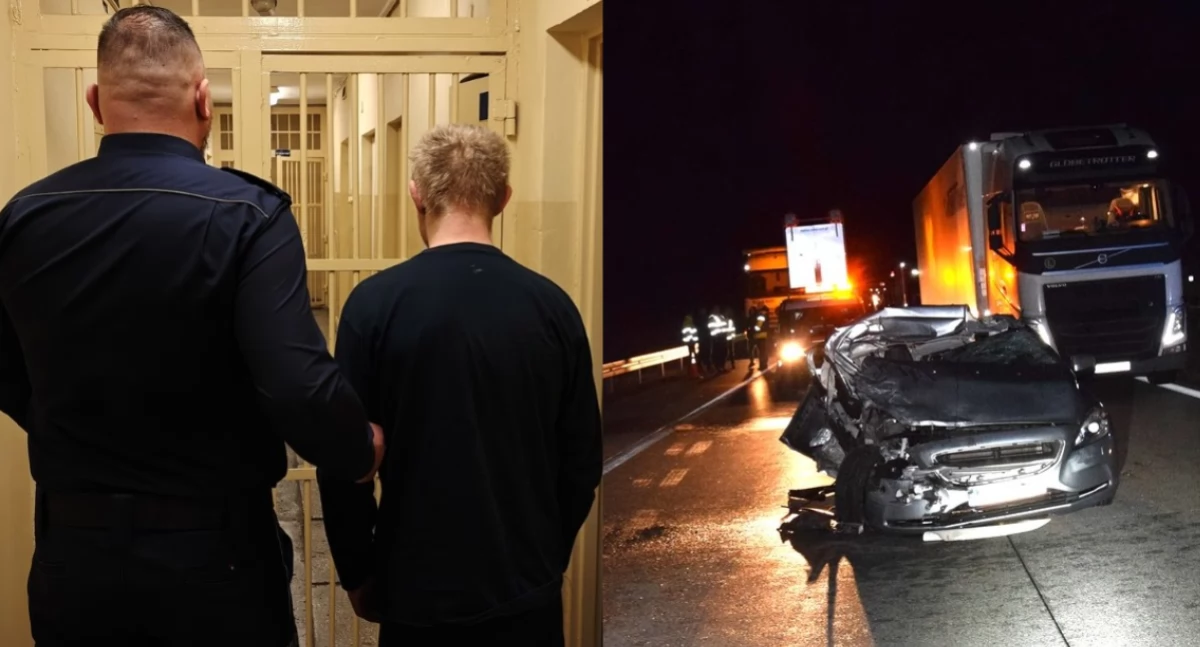 Spowodował wypadek na S8 i uciekł - 43-latek w końcu wpadł w ręce policjantów