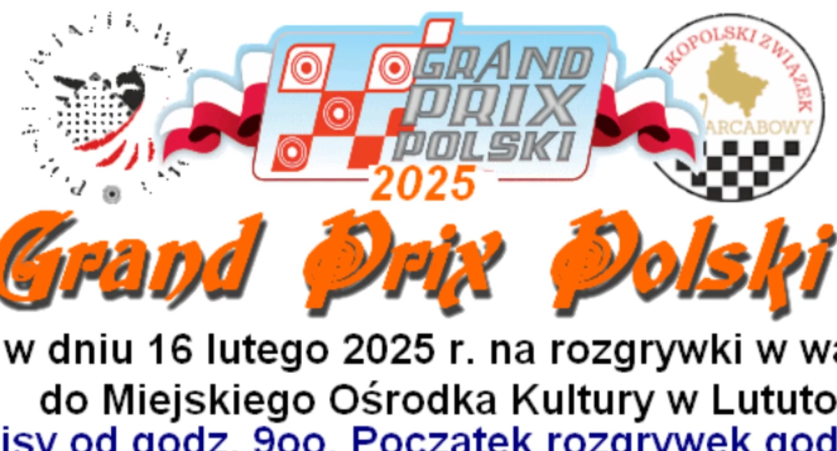 Grand Prix Polski w warcabach 100-polowych – Lututów gospodarzem prestiżowego turniej