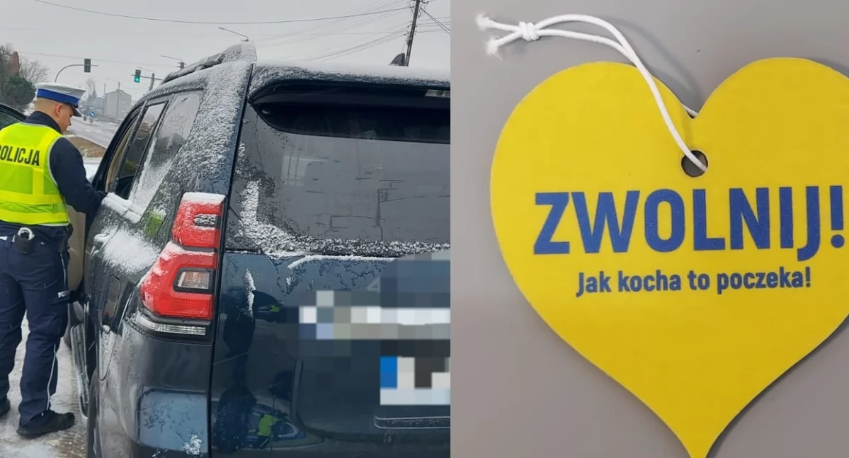 Jak kocha to poczeka. Pachnąca akcja walentynkowa wieruszowskich policjantów