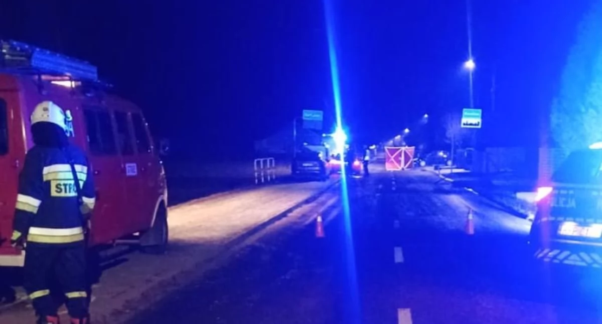 Śmiertelne potrącenie w Kościelcu! Mężczyzna leżał na jezdni
