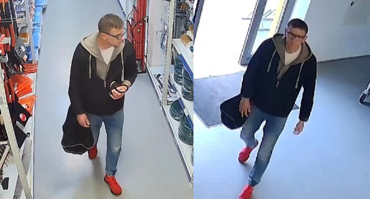 Wszedł do sklepu i ukradł drogie narzędzia budowlane! Poznajesz go!?
