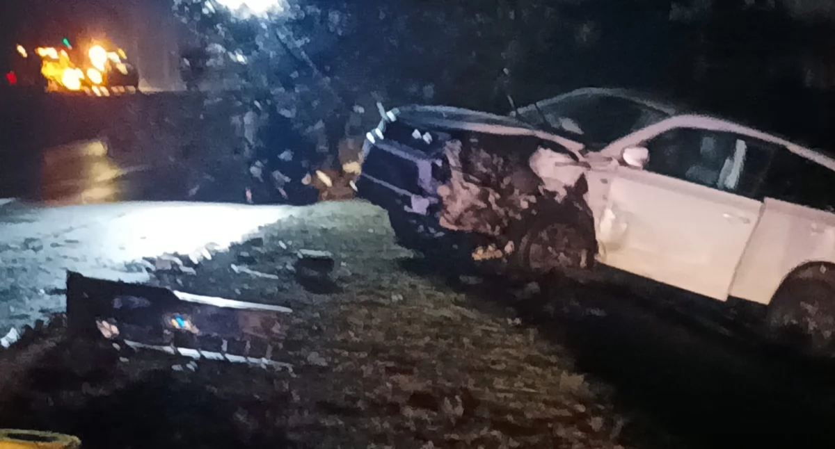 Wypadek drogowy w Ważnych Młynach: Cztery osoby poszkodowane