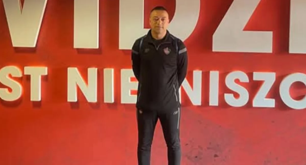Robert Felusiak na stażu w Widzewie Łódź