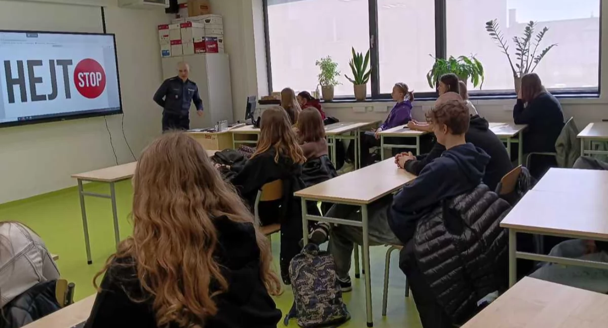 O hejcie i odpowiedzialności prawnej nieletnich - ciekawe spotkanie w wieruszowskiej szkole