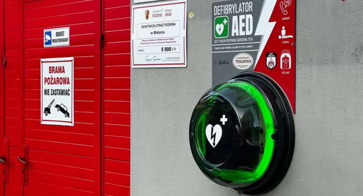 Nowy defibrylator AED już dostępny dla ratowania zdrowia i życia w Wieluniu