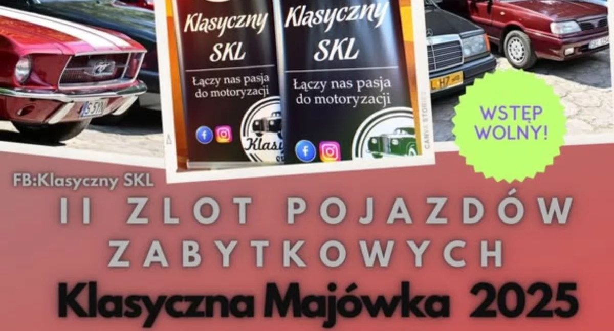 II Zlot Pojazdów Zabytkowych: Klasyczna Majówka 2025 w Lipiu