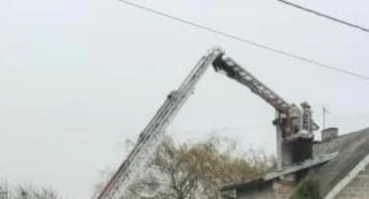 Pożar sadzy w kominie w Mokrsku