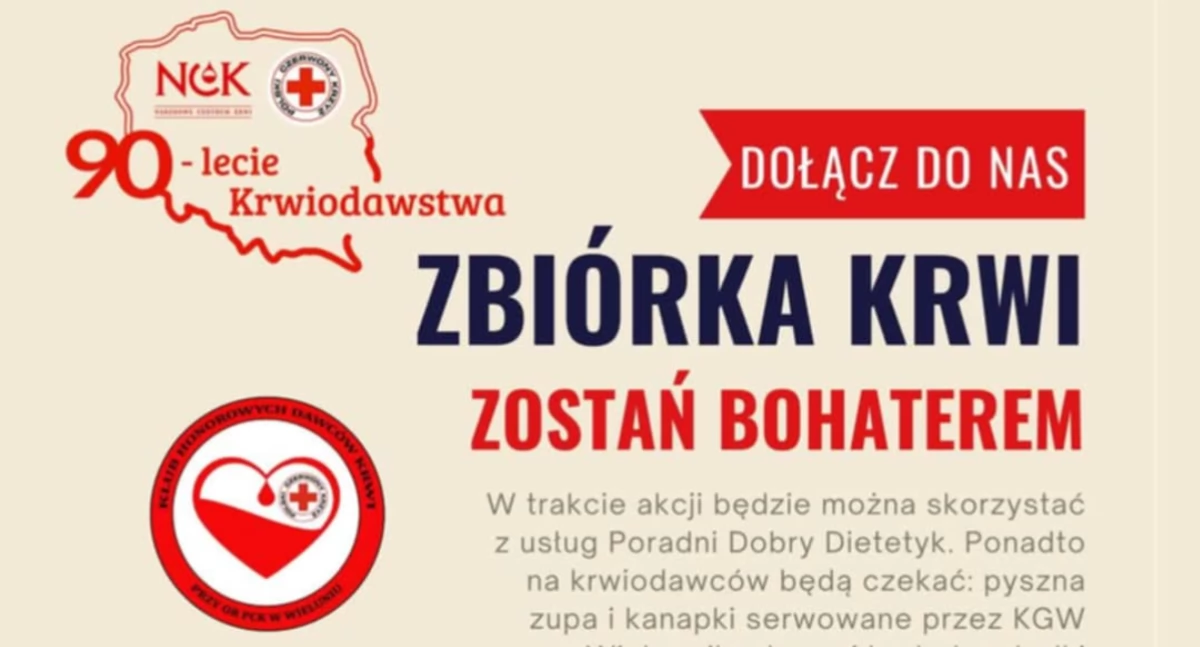 Zostań bohaterem – zbiórka krwi w Wieluniu już 12 kwietnia!
