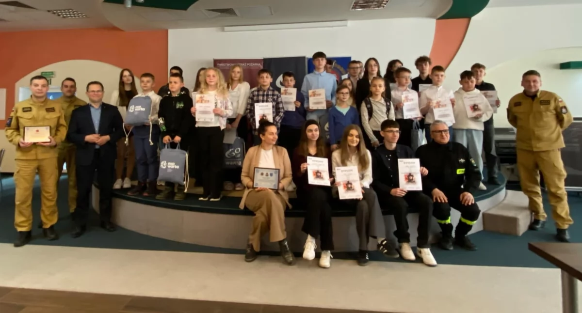 Eliminacje powiatowe Ogólnopolskiego Turnieju Wiedzy Pożarniczej „Młodzież Zapobiega Pożarom” w Trębaczewie
