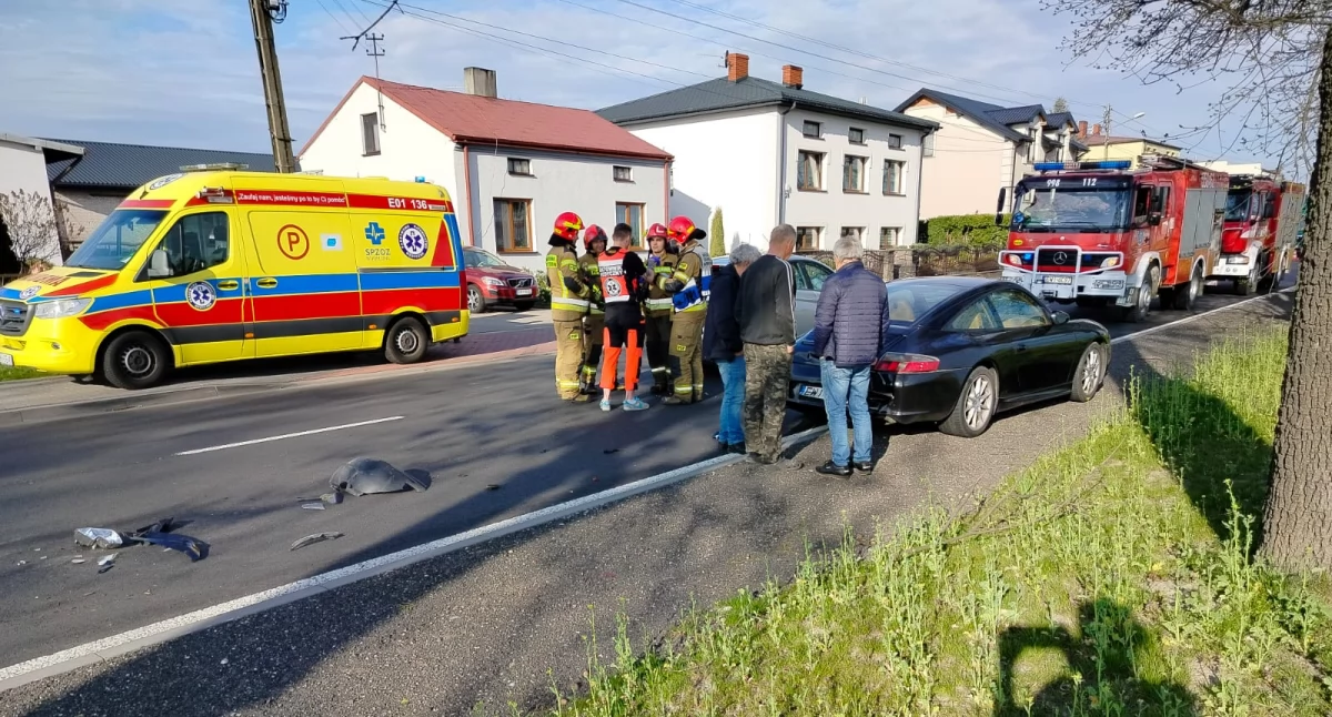 Wypadek drogowy w Wierzchlesie