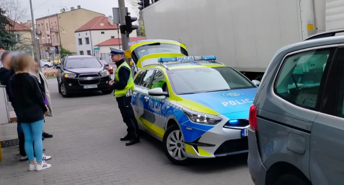 Kolizja trzech samochodów w Wieluniu