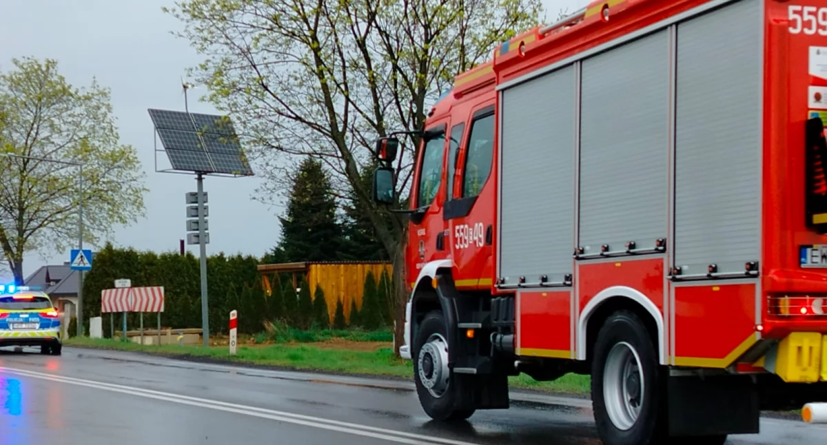 Zderzenie dwóch samochodów w Pątnowie