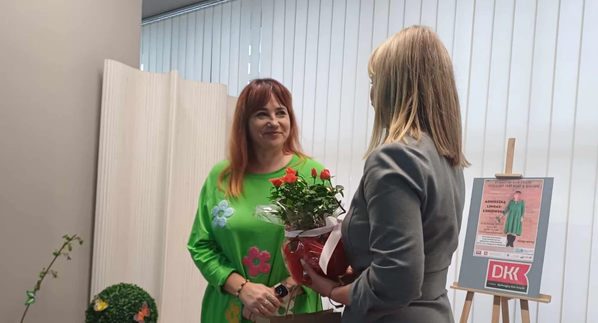 Agnieszka Lingas – Łoniewska: spotkanie autorskie w Miejskiej i Gminnej Bibliotece w Wieluniu