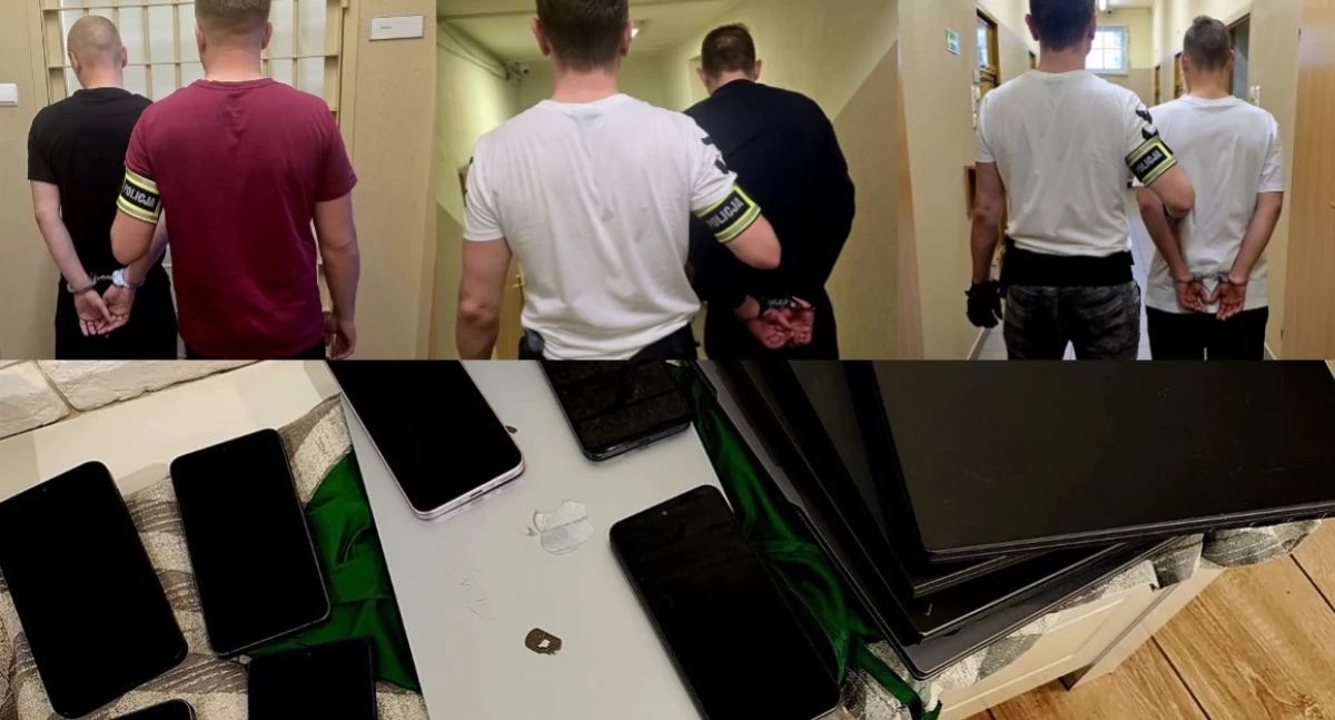 Wjechali samochodem w witrynę sklepową i ukradli sprzęt - zostali zatrzymani... w kinie