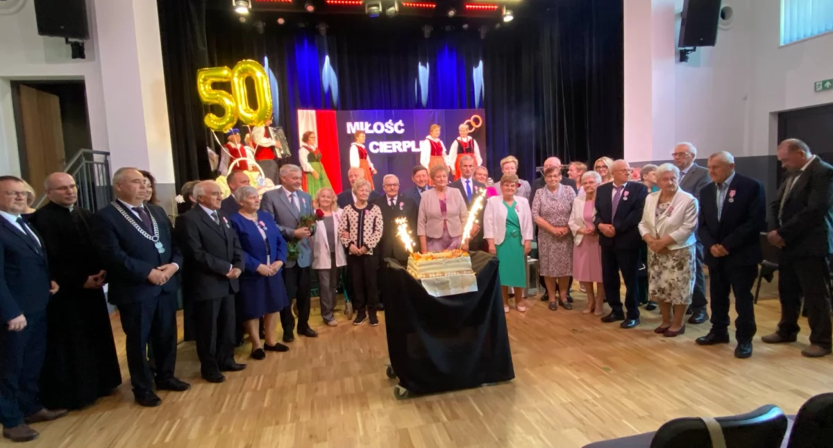 Złote Gody w gminie Konopnica: 10 par małżeńskich świętowało 50-lecie pożycia, jubileusz pełen miłości 
