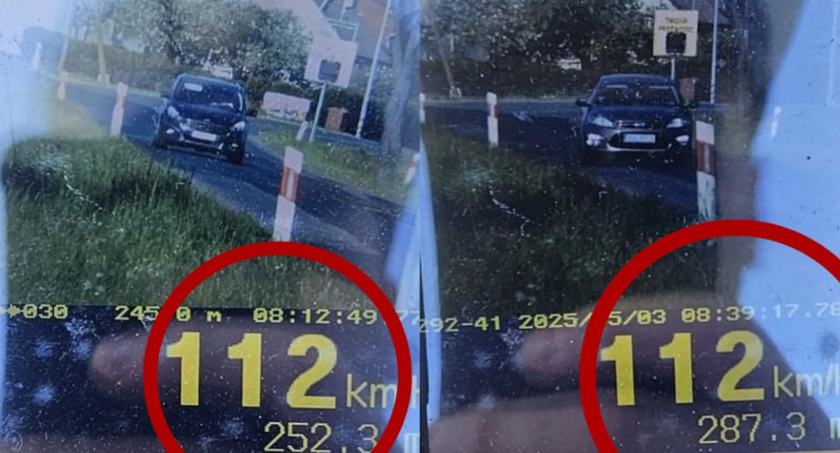 Dwóch kierowców jechało ponad setkę w obszarze zabudowanym - wpadli w ciągu... pół godziny