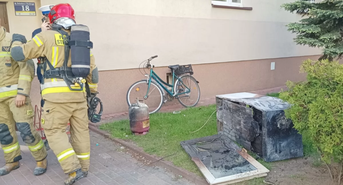Groźny pożar mieszkania w Działoszynie 