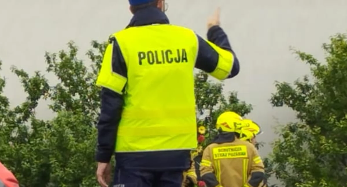Kolizja drogowa w Pątnowie