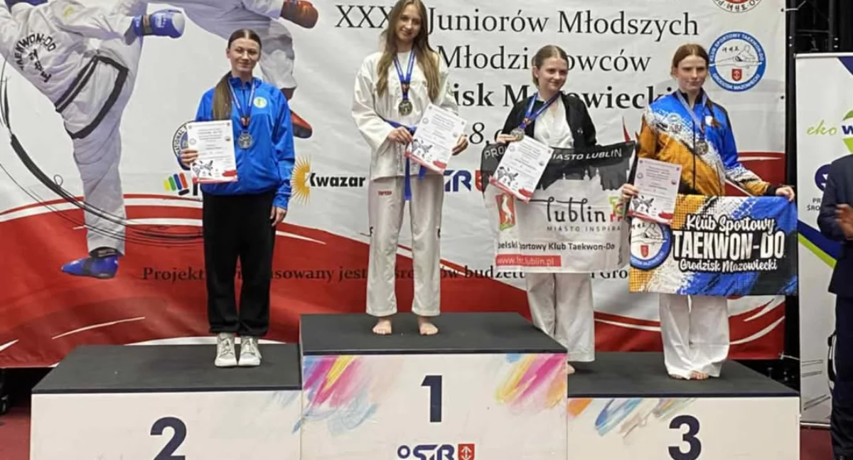 Medale dla LKS Victorii Działoszyn na Mistrzostwach Polski Taekwon-Do ITF w Grodzisku Mazowieckim