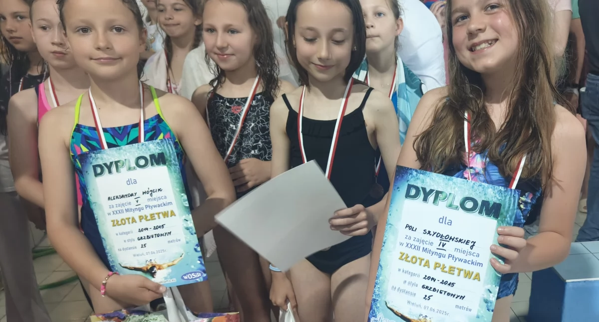 Złota Płetwa 2025: Ponad 250 młodych pływaków rywalizowało w Wieluniu – mamy fotorelację